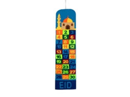 Laxiscreed Calendário De Contagem Decrescente Para O Ramadan Com Saco Para Pendurar Na Parede
