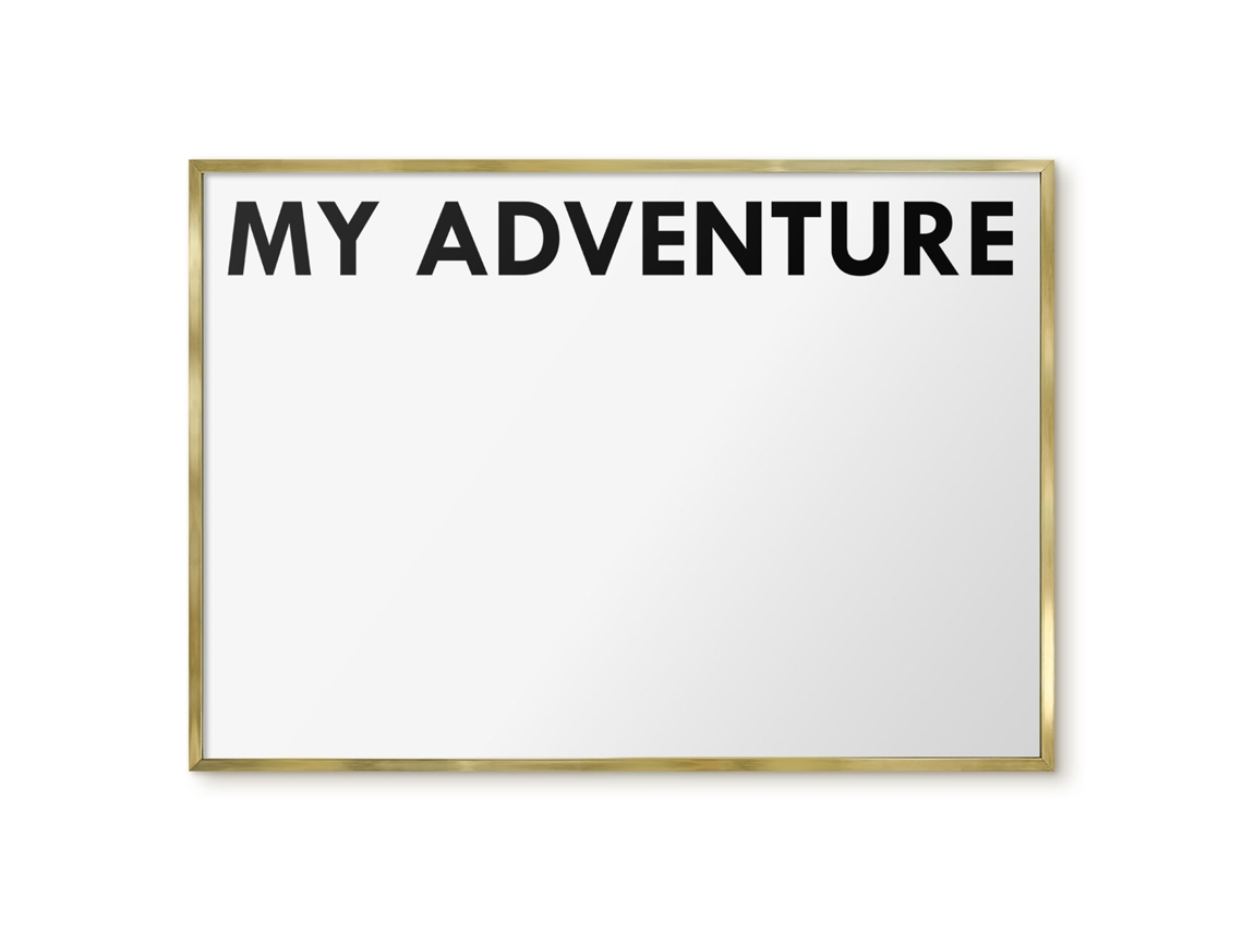 Magnetic Glass Board My Adventure For The Hall Espelharte (100x70 Cm)