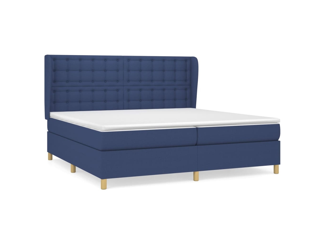 Box Spring Bed, Box Spring Beds Vidaxl Azul Tecido (200 X 200 Cm)
