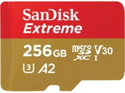 Cartão de Memória Micro SDXC SANDISK Extreme 256 GB