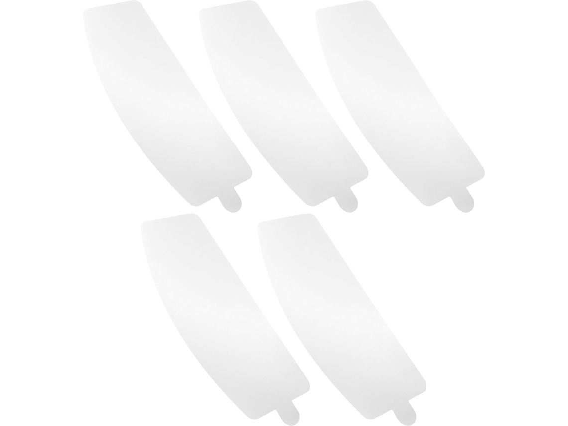 Conjunto de 5 Lentes Externas Brancas para Proteção Contra Jateamento de Areia, em Pvc, com 0,1 Mm de Espessura e Removíveis. SFUSHOS