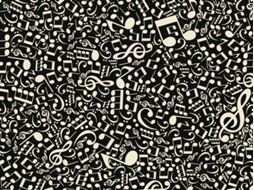 Papel de Parede ARTGEIST Notas Musicais (200x154 cm)