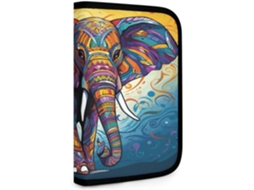 Bolsa dobrável colorida com estampa de elefante para ferramentas, bolsa pequena para armazenamento, bolsa multiuso.