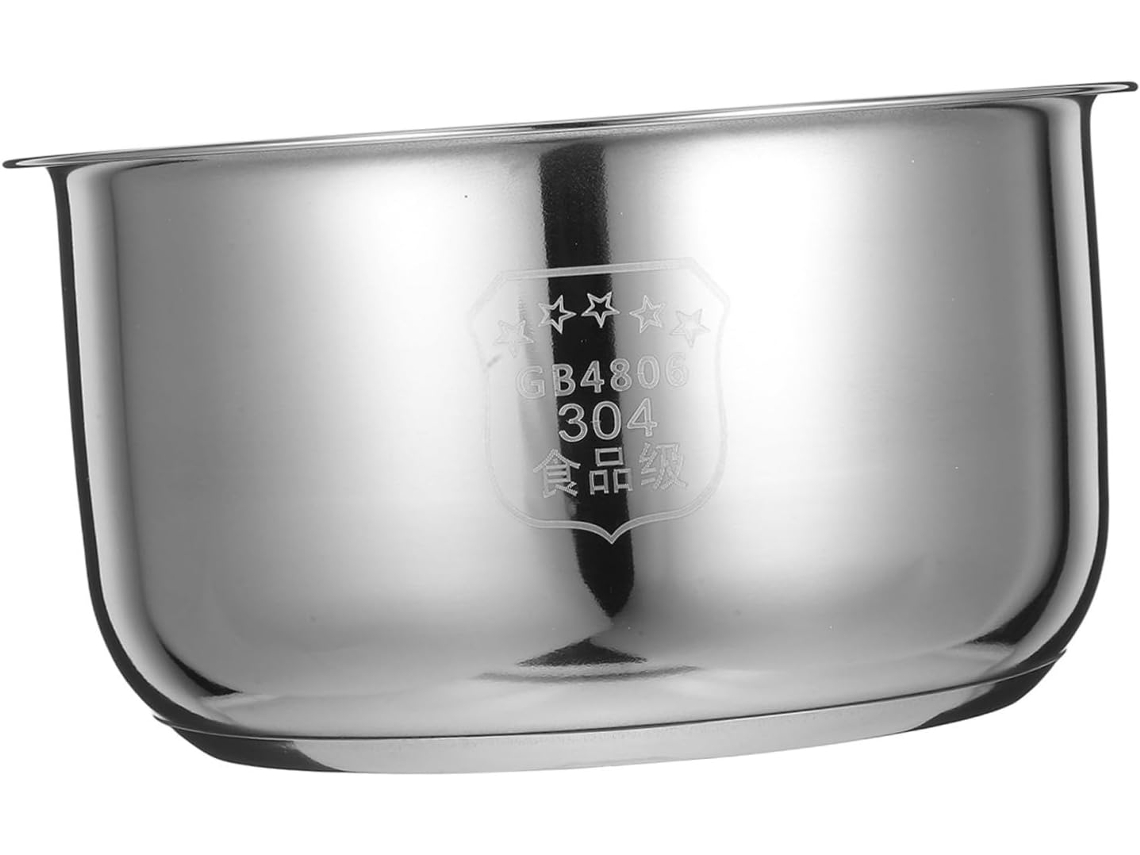 Panela Interna De Aço Inoxidável Para Cozinha, Fácil De Limpar, Ideal Para Refeições Em Família. Panela Interna De Aço Inoxidável Para Gokoco