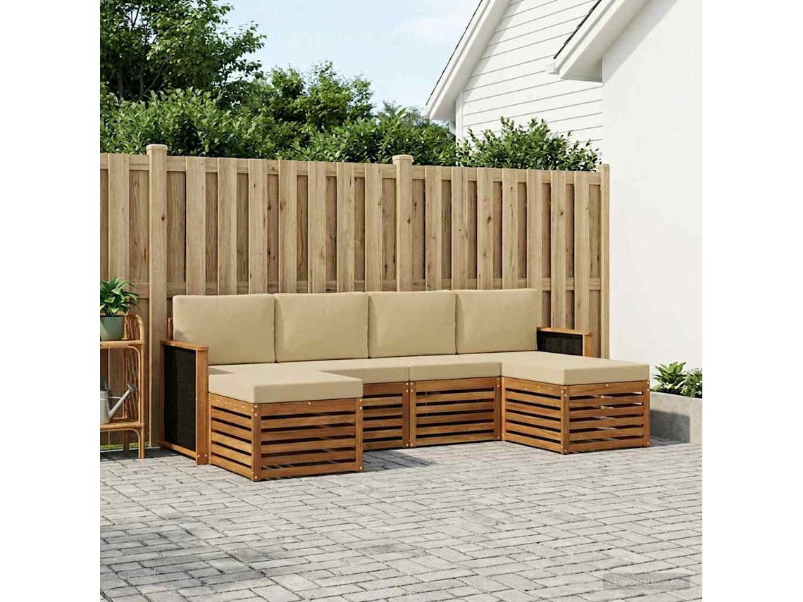 Vidaxl Conjunto De Sofás Para Exterior 5 Unid.