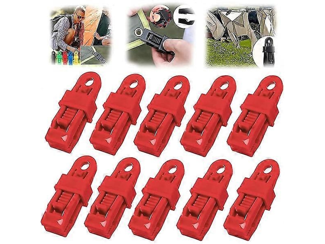 10 Clips de Plástico Reutilizáveis para Lonas e Toldos S/MARCA