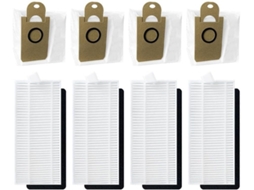 Conjunto De 8 Filtros E Sacos Compatíveis Com O Aspirador Robô