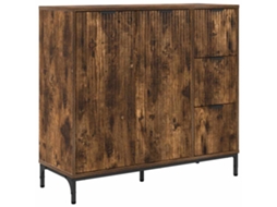 Buffet Carvalho Defumado em Madeira Processado MAISON EXCLUSIVE (89,5x33x82 cm)