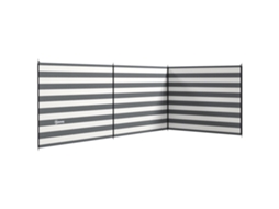 Biombo de Praia BISBISOUS dobrável 540x150cm cinza