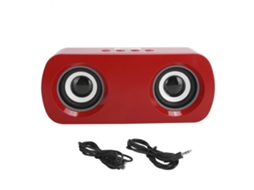 Caixa De Som Bluetooth Sada A9 Inteligente Mini Áudio 5.0 Multimedia Alto-falante Vermelha