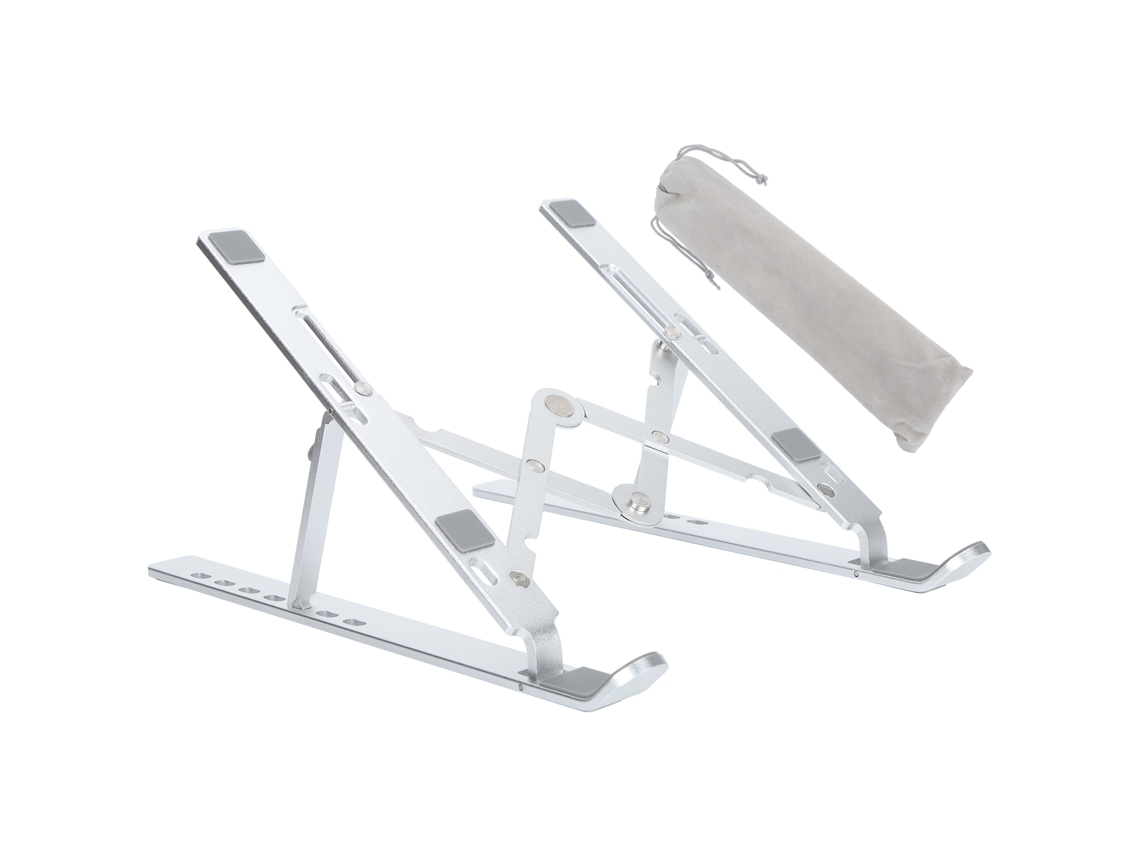 Soporte Para Notebook Plegável Com Faixa Antiderrapante Estrutura Triangular Para Laptops De Até 15.6 Polegadas