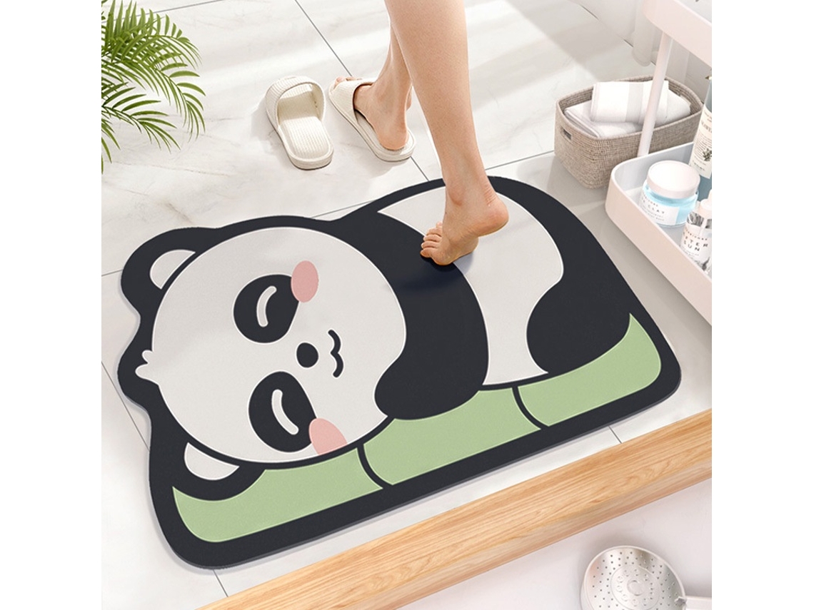 Tapete De Banheiro Antiderrapante, Superabsorvente, Feito De Terra Diatomácea Com Desenho Animado E Secagem Rápida.