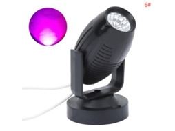 1st Rgb Led-scenspotlight 360 Graders Festbröllopsatmosfär Purple Light
