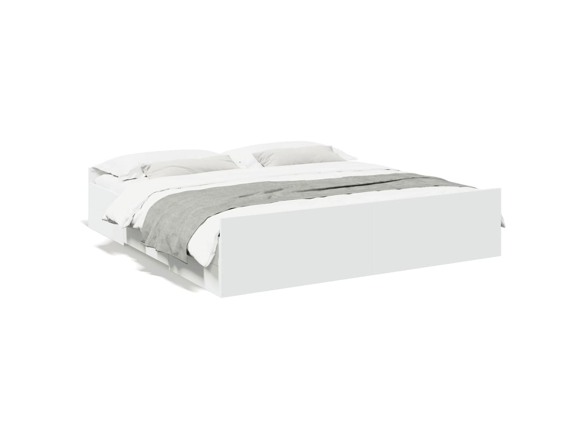 Estrutura de cama com gavetas 180x200 cm MAISON EXCLUSIVE, madeira branca