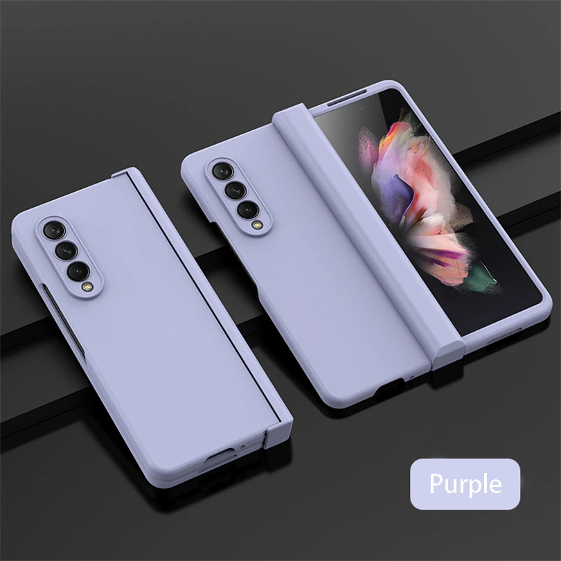 (roxo, Galaxy Z Fold6) Capa Para Celular Em Policarbonato, Compatível Com Samsung, Capa Protetora Dobrável Ultrafina Com Dobradiça.