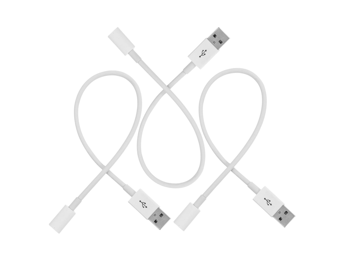 Conjunto De 3 Cabos Extensores Usb Tipo C, Macho Para Carregamento