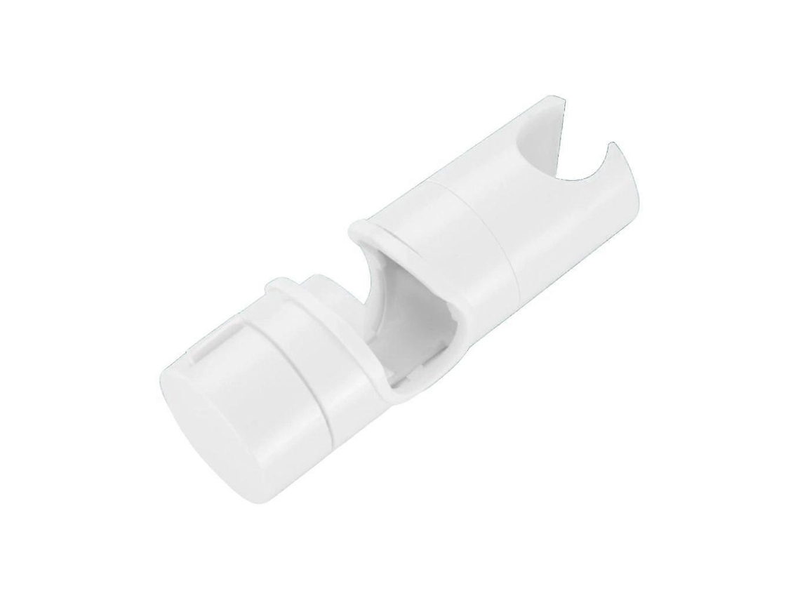 Suporte De Chuveiro Ajustável Branco Fosco Para Barra Chuveiro, Suporte Universal Chuveirinho Cjy
