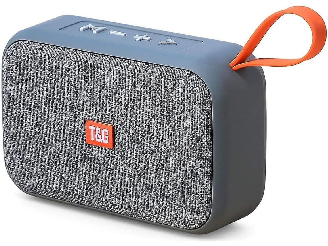 Mini Alto Falante Portátil Bluetooth 5.0 Som Surround 361 Tws Suporte Para Cartão Tf / Aux / Micro Sd / Fm Cinza Yizhood