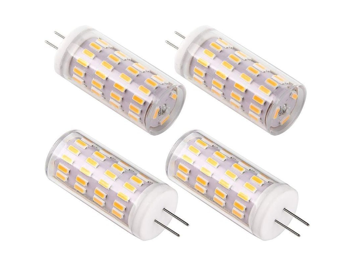 Lâmpada LED G4 12v 4w 30w Equivale 400lm Branco Quente Pacote 4