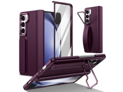 Capa Para Celular Com Suporte Para Lente Integrada E Alça De Pulso Para Samsung Galaxy Z Fold5