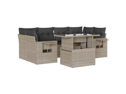 Garden Sofa Set, Garden Sofa Sets Vidaxl Cinzeto Rattan / Vime (n/a)