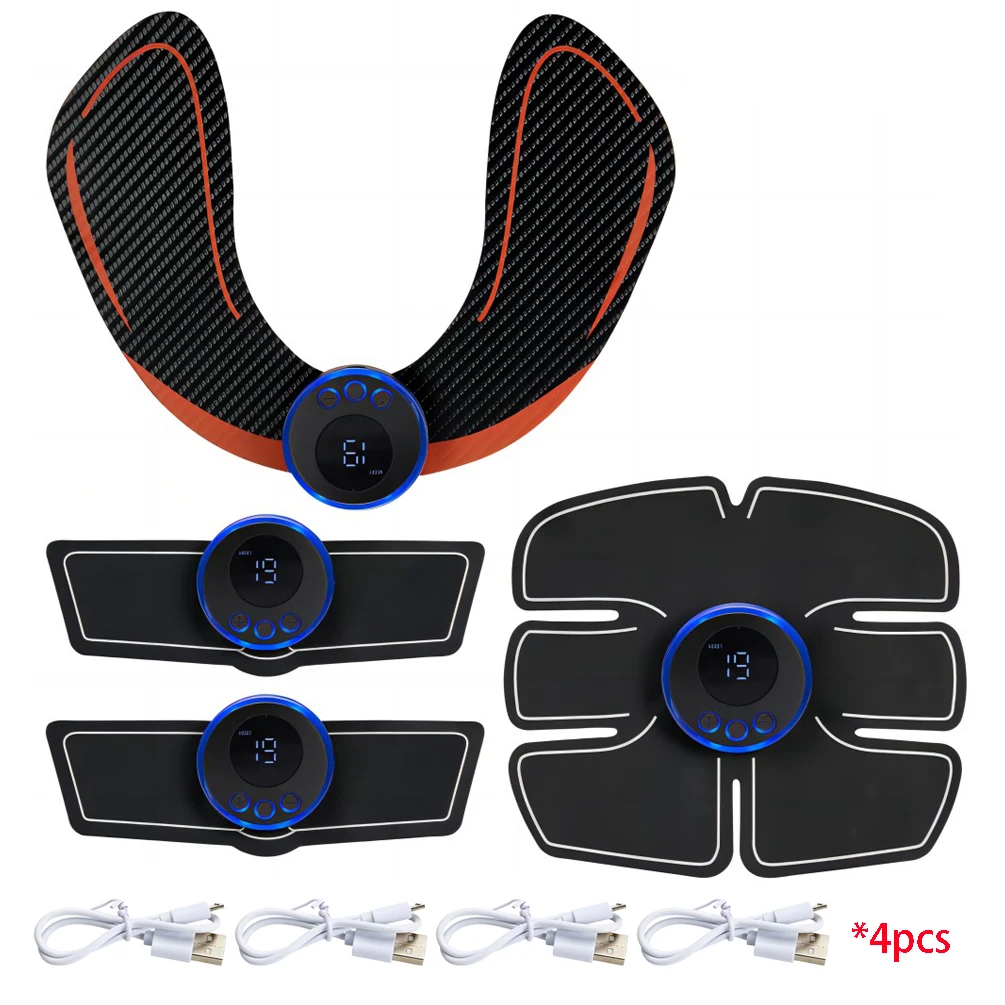 Aparelho De Estimulação Muscular Abdominal Ems, Tonificador Massagem Para Treinamento E Quadril Com Usb Perda Peso E Modelagem Corporal Em Casa -