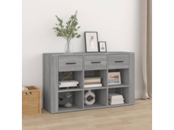 Vidaxl Aparador 100x30x59,5 Cm Derivados De Madeira Cinzento Sonoma
