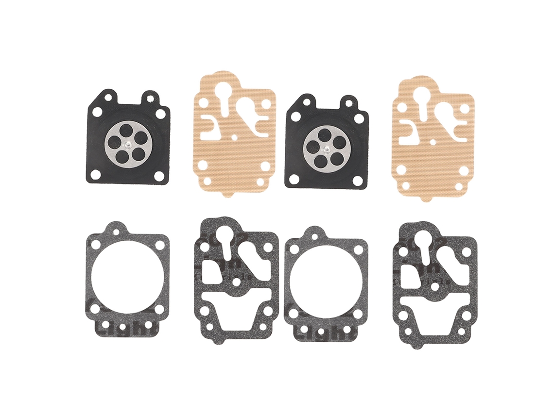 2 Conjuntos Kit Reparo Diafragma Carburador com Tampão Papel e Juntas para Cortador de Grama e Aparador