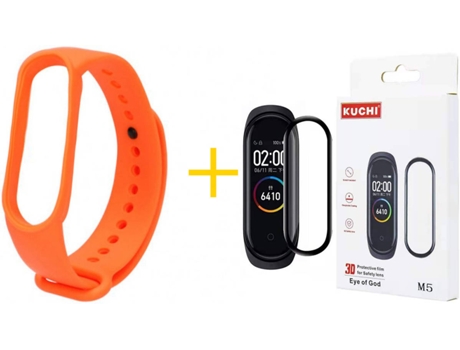 Bracelete + Película Mi Band 6 KUCHI Silicone (Laranja)