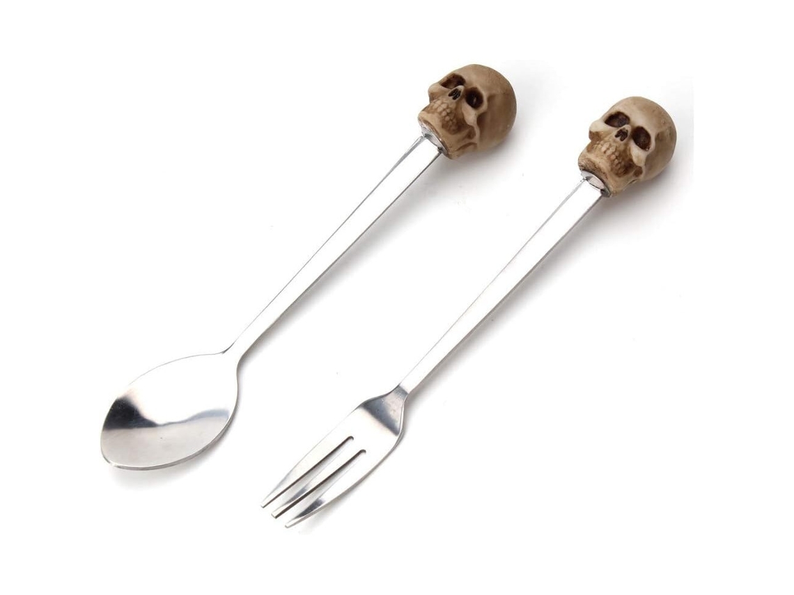 Fecho Em Forma De Garra Com Esqueleto Aço Inoxidável Prata / Bege