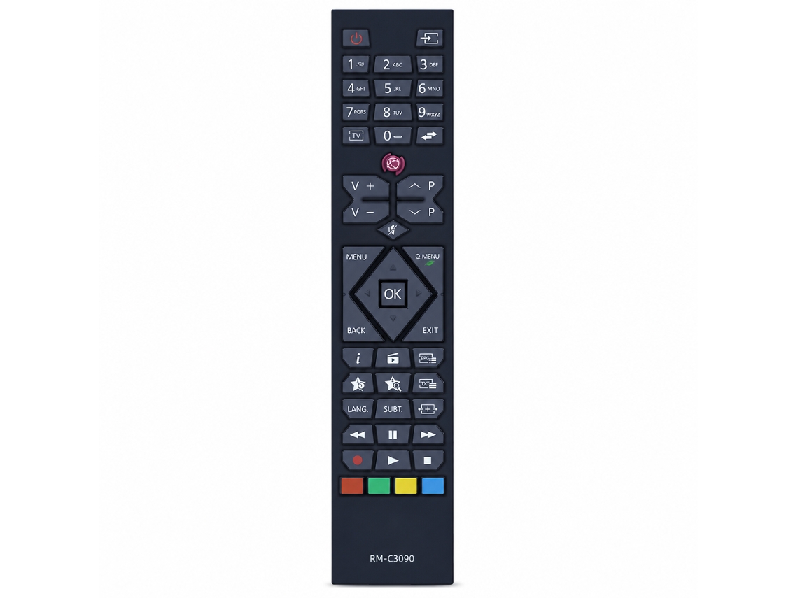 Comando À Distância Para Tv Compatível Com Hitachi E Jvc Rm-c3090 Rc4862, 24hyc05 32hbc0_zhd