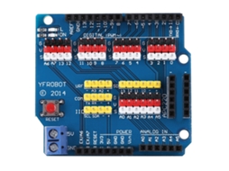 Placa de expansão de sensores com LED e botão de reset, compatível com R3 S/MARCA