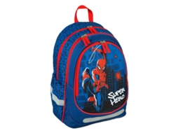 Mochila Escolar Ergonômica Do Homem Aranha Disfarçado, Com Compartimento Refletor E Porta Garrafa. Undercover