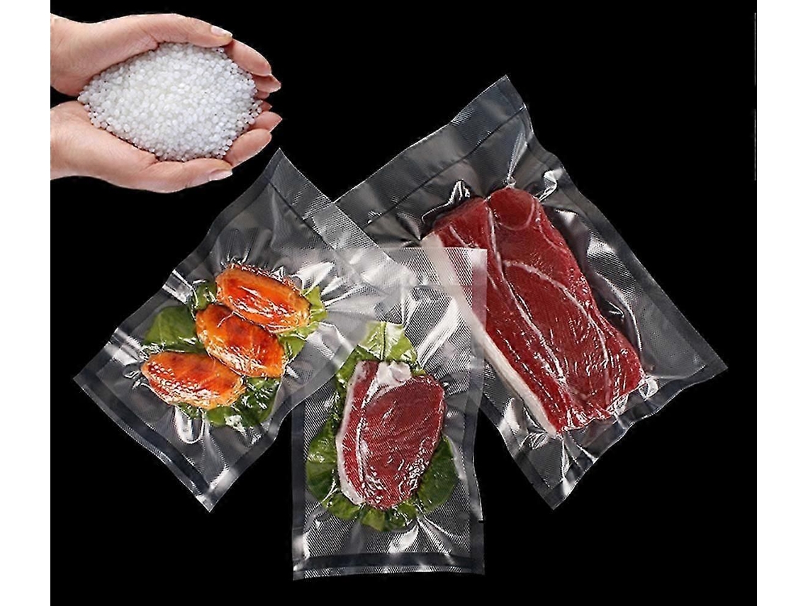 100 Sacos A Vácuo Para Armazenamento E Selagem De Alimentos