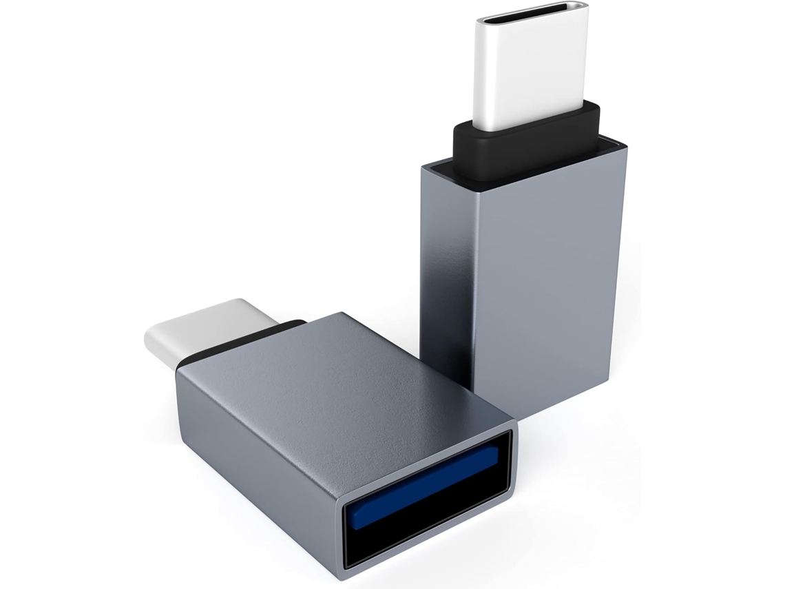 Adaptador Usb C Para Usb 3.0 (2 Unidades), Adaptador Usb C Para Usb De Alta Velocidade (otg) Conversor Portátil De Usb Feminino Para Usb C Macho Para