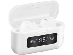 Fone De Sem Fio À Prova Ipx7, Design 2200mah, Tela Para Uso Em E Metal