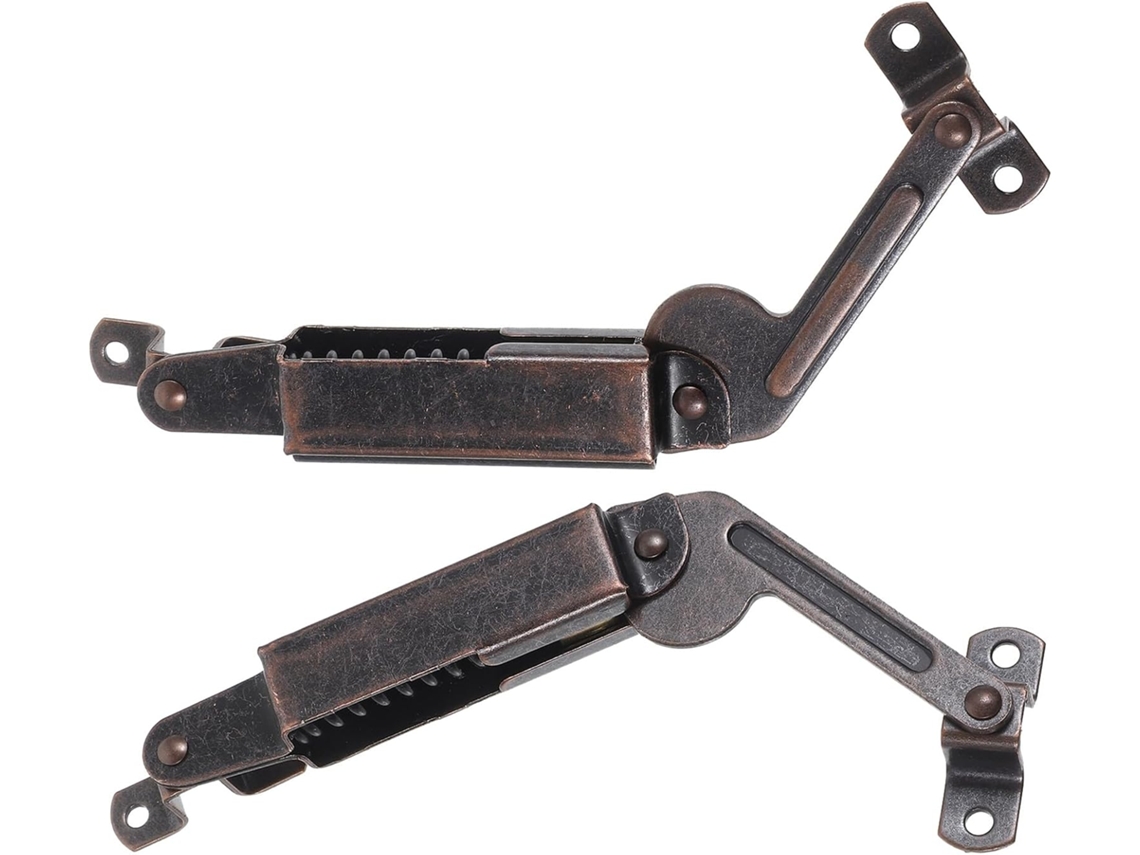 2 Dobradiças De Ferro Com Mola Para Suporte Da Tampa, Reforçadas