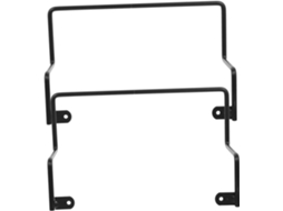Protetor de colchão Pretyzoom com 2 suportes antiderrapantes de ferro preto para cama, barra de retenção resistente