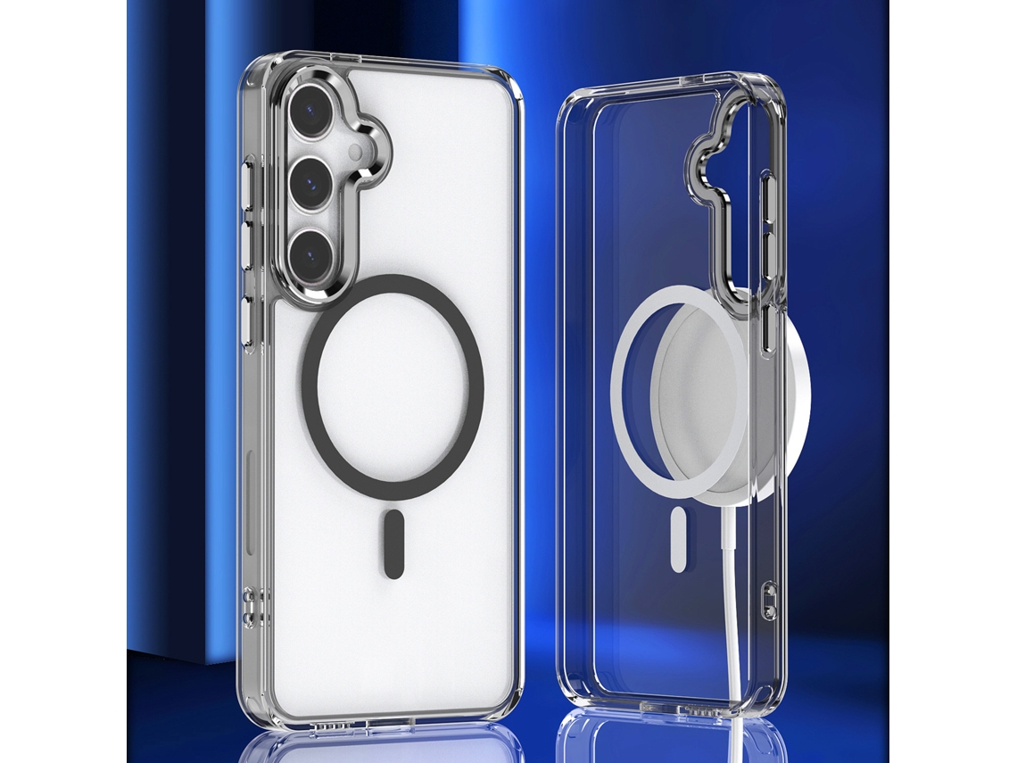 Capa Magsafe Para Samsung Galaxy A55 À Prova De Quedas, Preta. Digitallab