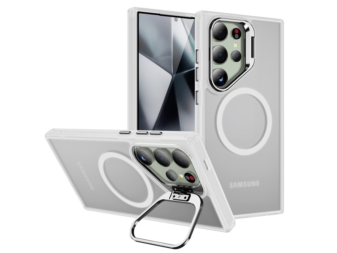 Suporte Magnético Compatível Com Capas De Celulares Samsung.cor Transparente estilo Magnético Com Toque Aveludado - S25ultra