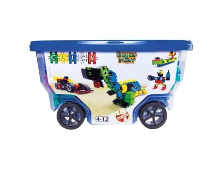 Jogo de construção Rollerbox 15 em 1 - CLICS - 305 cliques - 72 acessórios - brinquedos infantis STEM