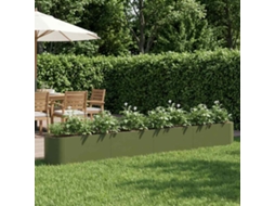 Vidaxl Cama De Jardim Elevada Verde-azeitona 360 X 40 X 40 Cm