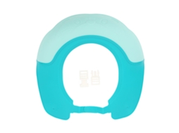 Escudo Para Lavar O Cabelo De Crianças Em Silicone Impermeável Com Borda Larga Ajustável Gorro De Banho Bebê Verde