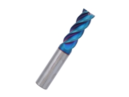 Laxiscreed Lima De Furação Cnc Em Aço Tungsténio Hrc65 Com Revestimento Nano Azul