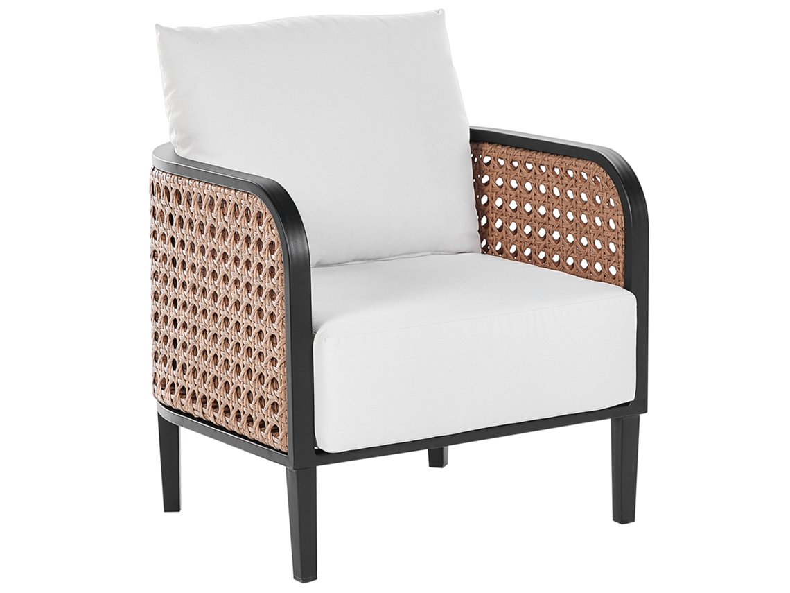 Poltrona BELIANI Montefalco de Alumínio Branco 71x74x87