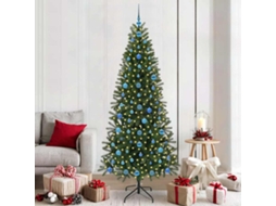 Vidaxl Árvore De Natal Artificial Verde 210 Cm Pe E Pvc