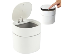 Mini Lixeira 2l com Tampa, Compacta para Mesa e Banheiro ZYBLSSBB