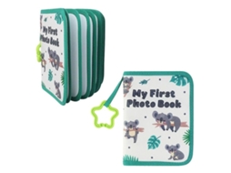 Álbum de Fotos de Bebê em Tecido, Álbum de Memórias para Bebês, para Guardar Lembranças Preciosas, Verde, 18, 5 X 14 Cm BRILVIBERA
