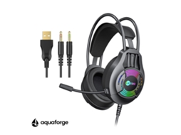 Headset Gaming Com Microfone Led Rgb Som Estéreo 3,5 Mm