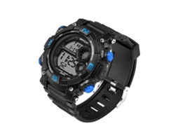 Reloj Electrónico Multifuncional Sanda Moda Pulsera Negro Azul